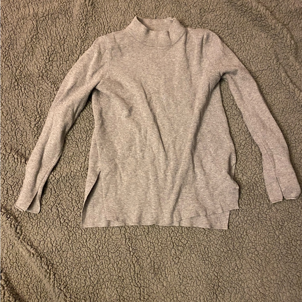 Mod Ref Light Gray Women's Turtleneck Sweater